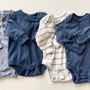 Lot of 3 month button closure onesies